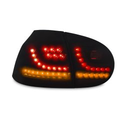 LED baglygter mrk sort til VW Golf 5 rgang 2003-2008 - Dynamisk