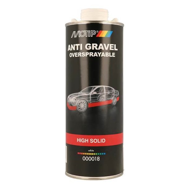 Motip hvid undervognsbeskyttelse, ekstra fast - 1 ltr.