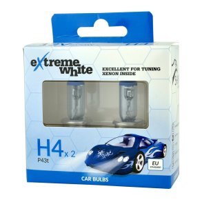 Bosma Prer 12V 60/55W H4 Extreme white - 2 stk.