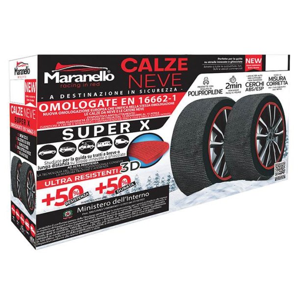 Maranello Super X Ultra strke snesokker - Str. L