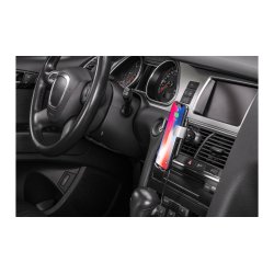 MobilLine+ Lux mobilholder til luftdyse med tr�dl�s opladning - Sort