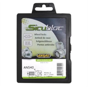 SicuBloc lsebolt, 14x1.50, 40mm med 17 hoved, kugle radius 13