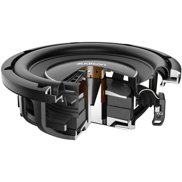 Audison Voce II AV10D4II - 10&Prime; Slim High-End subwoofer, 4+4 &Omega;