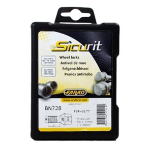 Sicurit lsebolte 14x1,5 - 28 mm - BN728 konisk 60 -17 mm, 4 stk.