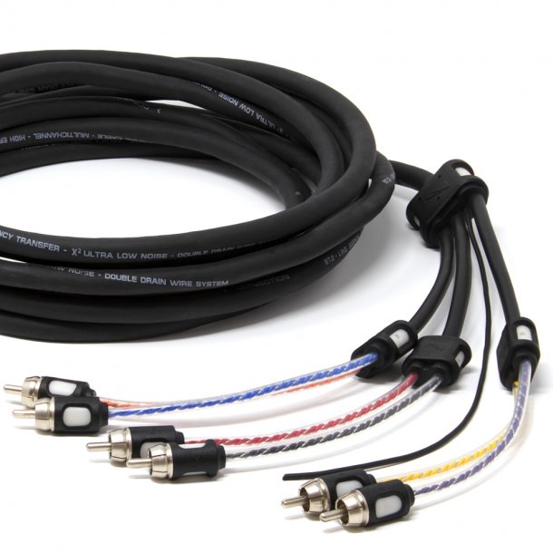 Connection BT6 250, 6 kanals RCA, 250 cm, High efficency kabel