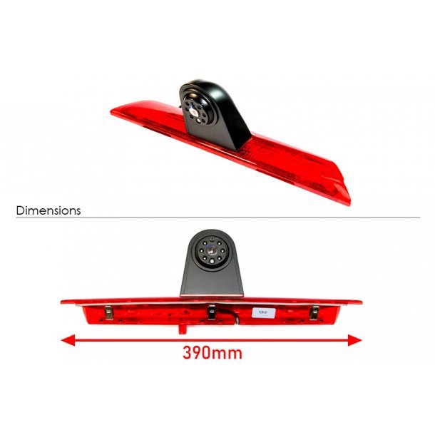 Bakkamera indbygget i bremselygte til Ford Transit