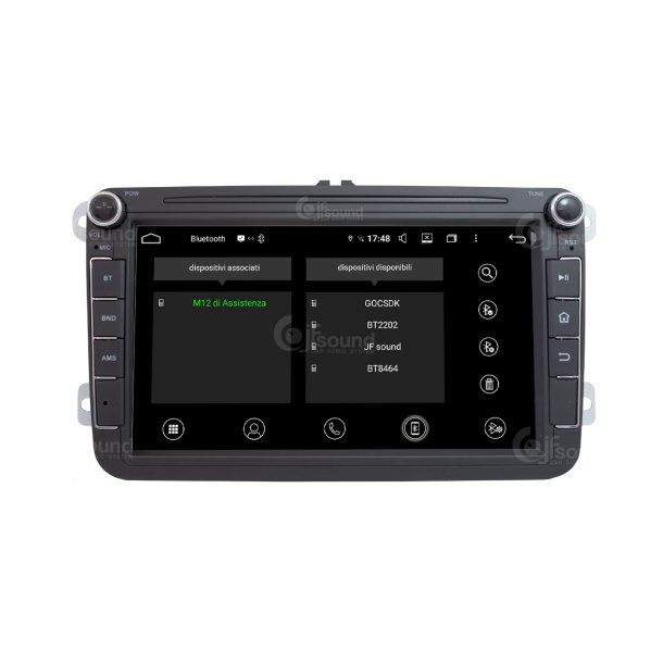 Bilradio JF-038W6-UP-PRO m. tr�dl�s Apple CarPlay &amp; Android Auto til VW
