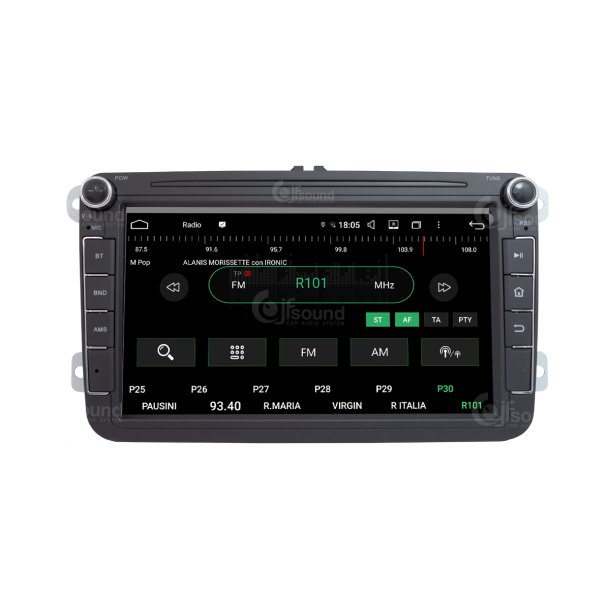Bilradio JF-038W6-UP-PRO m. tr�dl�s Apple CarPlay &amp; Android Auto til VW