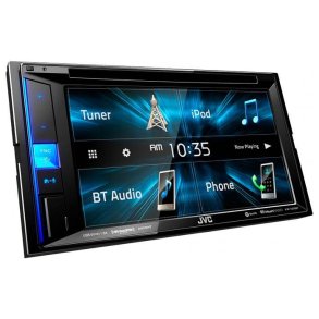 JVC autoradio KWV250BT 2 DIN CD/RDS turner m. Bluetooth, 6,2 