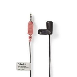 Clip-on mikrofon m. 3,5mm stereo JACK