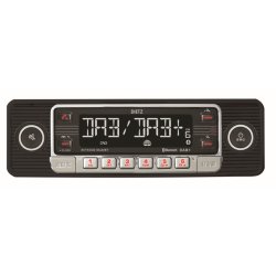 Dietz Retro bilradio med MP3, USB, RDS, AUX, DAB+ &amp; Bluetooth - Sort