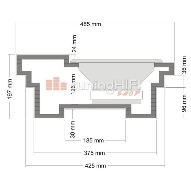 17" Reservehjuls Subboks Til 10" Subwoofer
