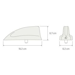 Calearo SHARK 3 antenne, FM/AM og DAB/DAB+