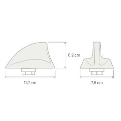 MTA/Calearo SHARK 2 antenne, FM/AM og DAB/DAB+