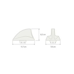 Calearo SHARK 2 antenne FM/AM/DAB/DAB+/GPS