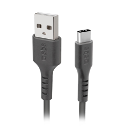 SBS USB C til USB A kabel 1,5 meter - Sort