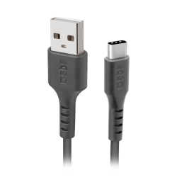 SBS USB C til USB A kabel. 2 m. - Sort