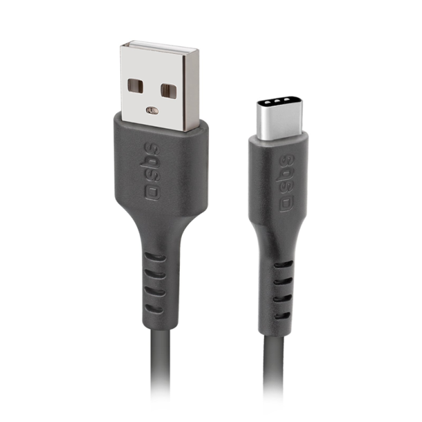 SBS USB C til USB A kabel. 2 m. - Sort