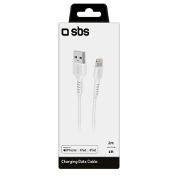 SBS Lightning kabel. 2m - Hvid