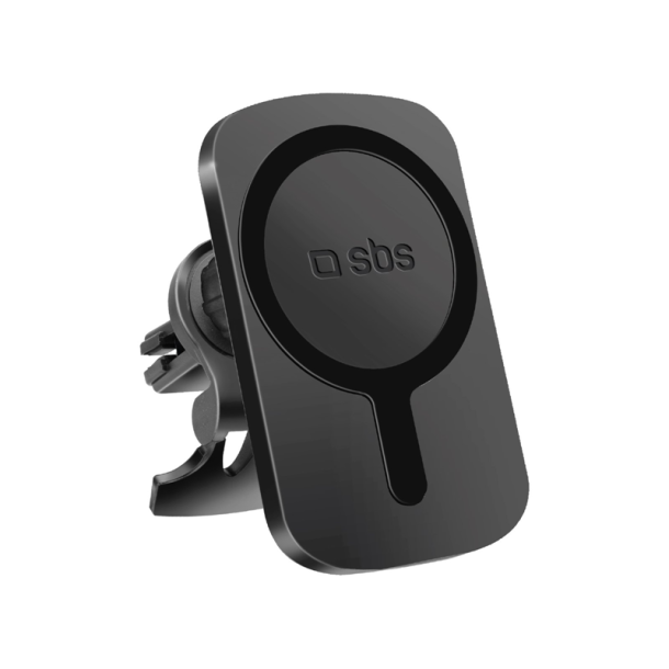 SBS magnetisk mobilholder og trdls MagSafe oplader til luftdyse - Sort