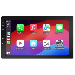 Phonocar 10" 1-DIN Android media center med trdls Apple Carplay og Android Auto