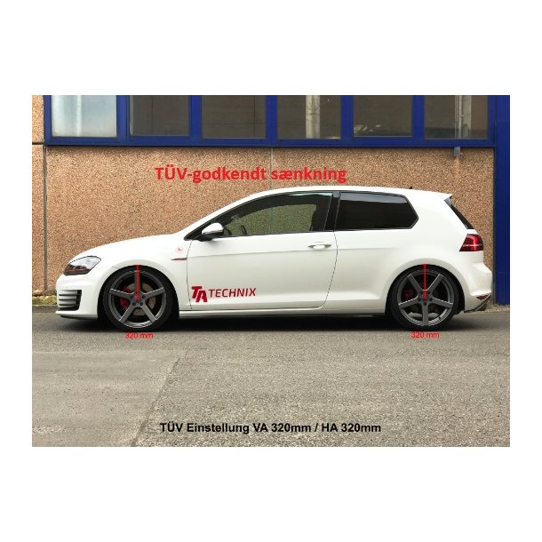 TA Technix - Deep Gevindundervogn til Audi A3 (8V), rgang 2012-2020