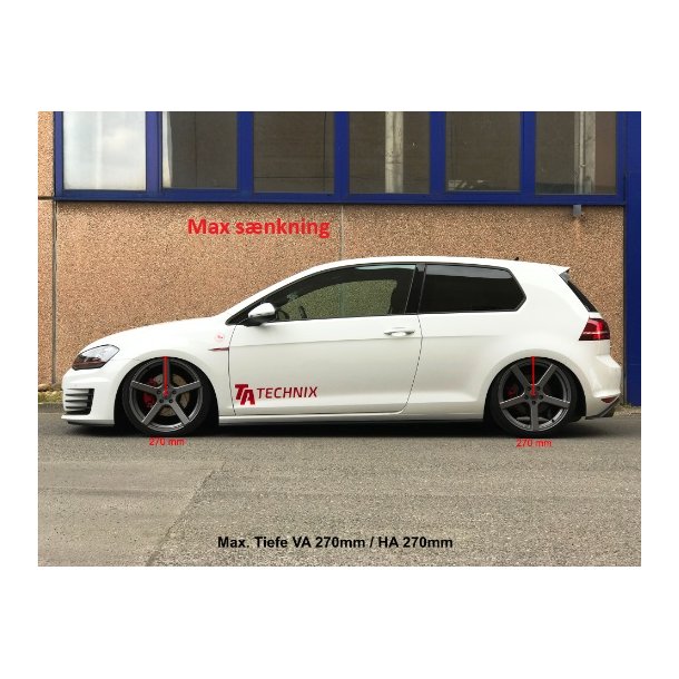 TA Technix - Deep Gevindundervogn til Audi A3 (8V), rgang 2012-2020