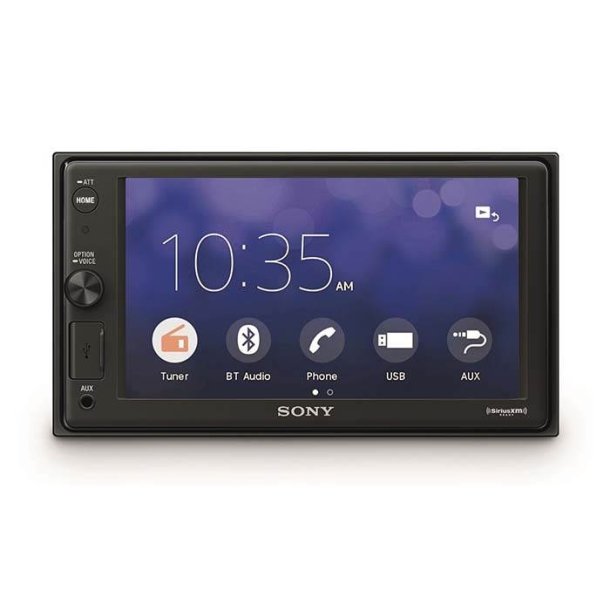 Sony XAV-AX1000 2 DIN bilradio med Appel Carplay/Turner/aux/USB 3 pre-out, 4x55 w