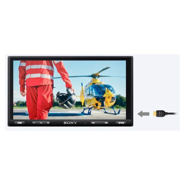 Sony XAV-AX5650D 2 DIN bilradio med Appel carplay, Turner aux