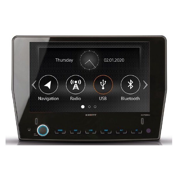 XZENT X-F280 multimediestation Ford Transit  9� touchsk�rm - DEMO