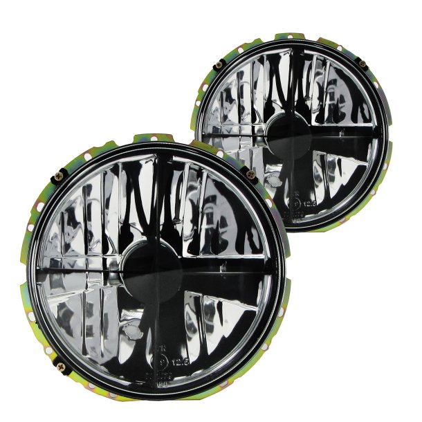 Forlygter klar glas / sort kryds til VW Golf 1