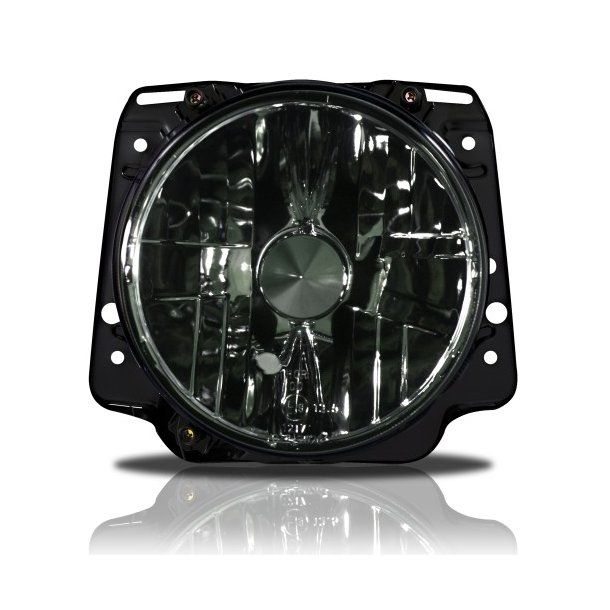 Forlygter klar glas/sort tonet til VW Golf 2