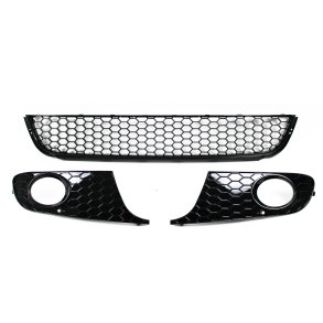 Kofangergitter honeycomb sort hjglans til Golf 6, rgang 2008-
