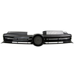 JOM Frontgrill sort VW Golf 6 1K, rgang 10/2008 -10/2012 - u. logo