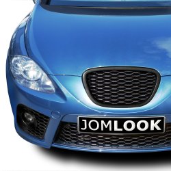 JOM Frontgrill med hony comb gitter sort til Seat Leon 1P rgang 2005-2009 - uden logo