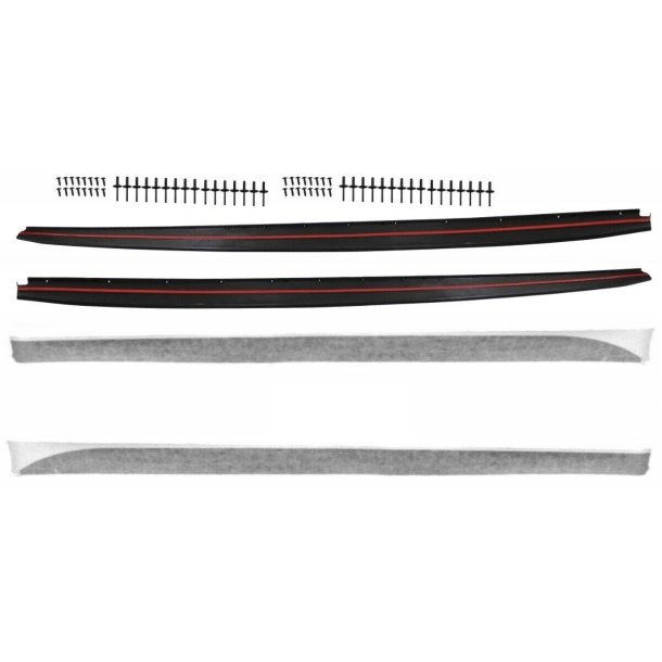 JOM Sideskrter sort mat til BMW 5 Serie F10, 20102017