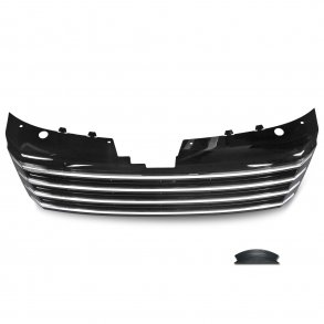 JOM Frontgrill sort/krom til VW Passat B7 (Type 36) rgang 11.2010- - uden logo