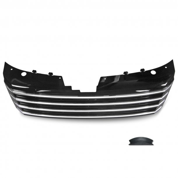 JOM Frontgrill sort/krom til VW Passat B7 (Type 36) rgang 11.2010- - uden logo