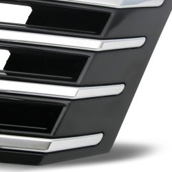 JOM Frontgrill sort/krom til VW Passat B7 (Type 36) rgang 11.2010- - uden logo