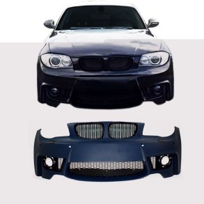 Forkofanger Sports design dobbelt-rib grill i sport design, PDC og SRA  BMW 1 serie E81/E82/E87/E88