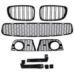JOM Forkofanger Sports design med dobbelt-rib grill til BMW 1 serie E81/E82/E87/E88, 20042011