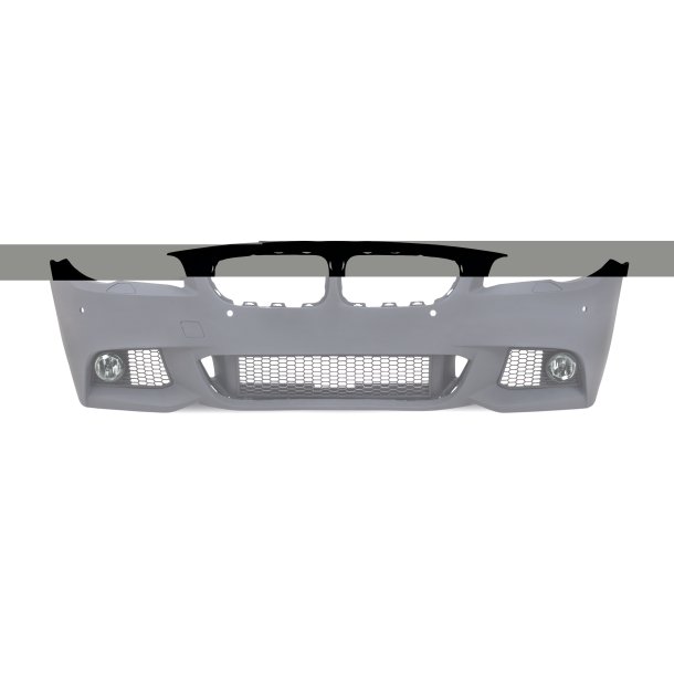 JOM Forkofanger kit Sports design inkl. sideskrter, tgelygter m. PDC BMW 5 serie F10 20102013