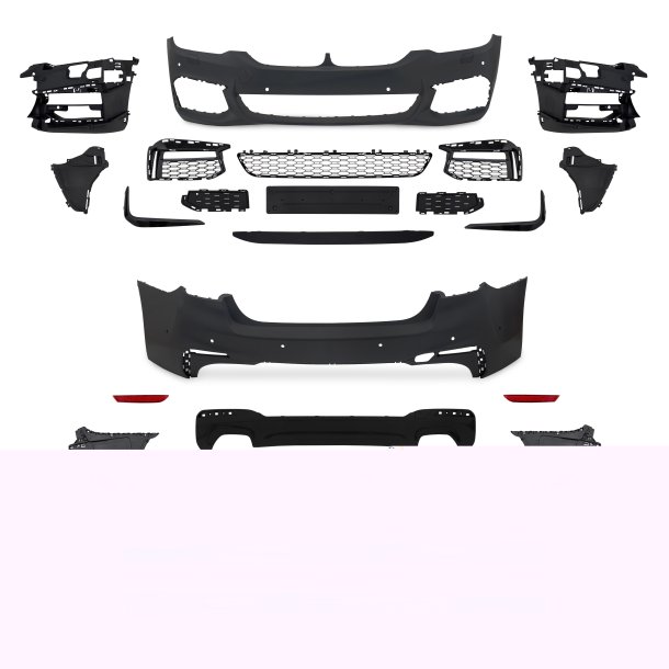JOM Body kit i sport-design med PDC-huller og SRA til BMW 5 serie G30, 2017