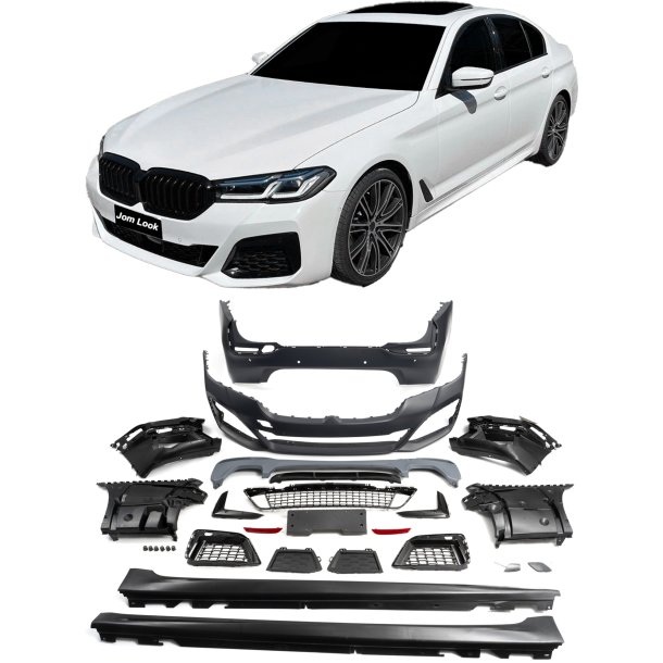 JOM Body kit i sport-design med PDC-huller til BMW 5 serie G30 LCI, rgang 2020-, Sportspakke