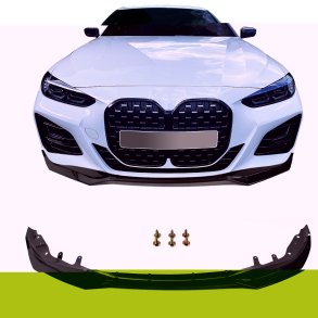 JOM Frontspoiler i sort hjglans  3-delt Sport Performance design BMW 4-serie G22, 2020-