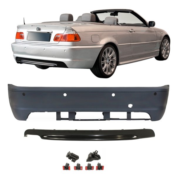 JOM Bagkofanger sport design med PDC-huller til BMW 3 serie E46 Coup &amp; Cabriolet,19992007