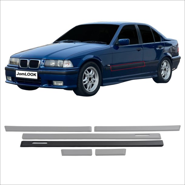 Drliste st sort, 6 dele til BMW 3 Serie E36 Sedan &amp; Touring,19911998