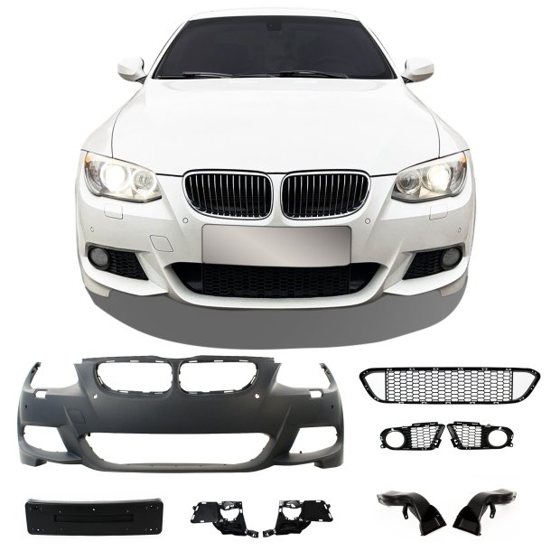 JOM Bodykit med PDC-huller, SRA, udstdning venstre/hjre BMW 3 serie E92/E93 LCI, 20102014