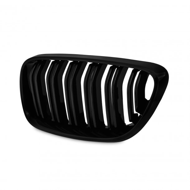 JOM Frontgrill med dobbelt ribbe i blank sort til BMW serie 2 F22/F23 rgang 2013 - 