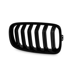 JOM Frontgrill med dobbelt ribbe i blank sort til BMW serie 3 F30/F31 rgang 2011-2015